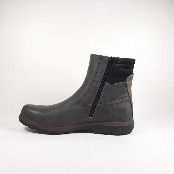 Grenico Dark Grey Water Proof Winter Boots for Men - Picture 3 of 7